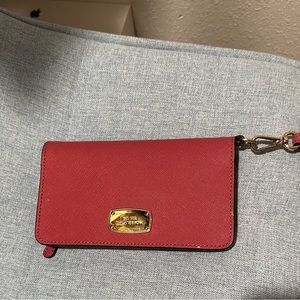 Pink Michael kors wristlet